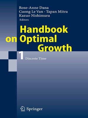 cover image of Handbook on Optimal Growth 1